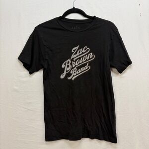 Zac Brown Band Lucy Justice Goods Black Graphic T-Shirt Small Southern Ground